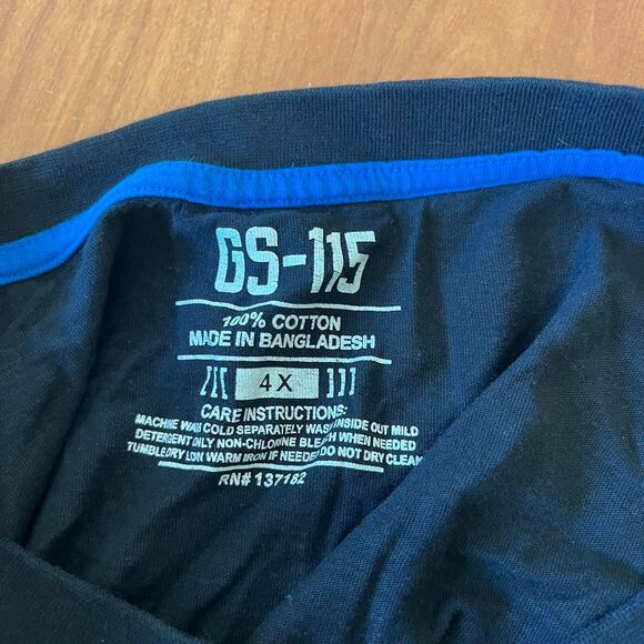 blue and red racecar checkered oversized vintage graphic racing oversized shirt - Picture 4 of 4